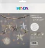 HEYDA Faltblätter-Set "Sterne Stone" 200 x 200 mm 80 g/qm Produktbild-Vorschau 1