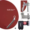 DUR-line Select 85/90cm Komplettanlage rot + Twin LNB Produktbild-Vorschau 2