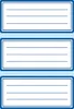Buchetiketten 76x35mm HS blauer Rand VE=6 Blatt Produktbild-Vorschau 2