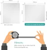 Diagrams showing mirror dimensions and a hand holding a measuring tape, with instructional text. Anteprima dell’immagine prodotto