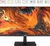 A computer monitor displaying abstract art, with feature icons above. Náhľad obrázku produktu