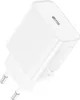 A white USB-C charger adapter is shown at an angle against a white background. Produktbild-Vorschau