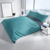 Baumwolle Bettwäsche Set 200x200 cm Petrol Anthrazit Produktbild-Vorschau 5