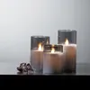 Świeca Led woskowa szklana M-TWINKLE czarna 15cm ruchomy Podgląd zdjęcia produktu 8