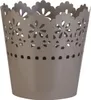 Übertopf - Braun - Metall - Ø 11 cm Produktbild-Vorschau 1