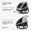 klarfit GoKiddo, přívěs na kolo, skládací, integrované Náhled obrázku produktu 3