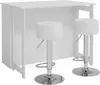 Bartisch-Set Vicco Dominic Weiß 116 x 37 cm mit 2 Produktbild-Vorschau 1