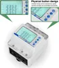A smart electricity meter with a digital display and USB ports. Produktbild-Vorschau