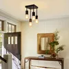 ZMH Deckenlampe 4 Flammig Vintage Schwarz E27 Küchenlampe Produktbild-Vorschau 3