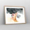 Gerahmtes Poster - Rahmen in heller Eiche - Aquarell Modell Produktbild-Vorschau 8