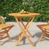 vidaXL Tavolo da giardino pieghevole 85x76 cm in legno Anteprima dell’immagine prodotto 18