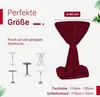 TexDeko Stehtischhussen Premium mit Schleifenband für Produktbild-Vorschau 2