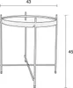 Zuiver Cupid Beistelltisch Rund 43 cm Glas/ Metall Schwarz Produktbild-Vorschau 7