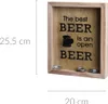 Skrzynka na kapsle od piwa, 20 x 25,5 cm, drewniana Podgląd zdjęcia produktu 2