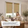 Estika Rollo ohne Bohren - 150 x 220 cm - Beige - Klemmfix Produktbild-Vorschau 4