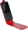 A red flip case with a black Nokia phone inside, shown at an angle against a white background. Podgląd zdjęcia produktu