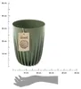 HowHomely Blumentopf Rund 30 cm Höhe, Pflanzkübel, Grün Produktbild-Vorschau 4