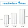 6-teiliges Glasvasen-Set transparent, Tischdeko & Produktbild-Vorschau 4