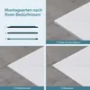doporro Duschwanne Duschtasse 80x100x3cm aus Mineralguss in Produktbild-Vorschau 7
