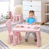 GOPLUS Kindersitzgruppe aus Kunststoff, Kindertisch mit 2 Produktbild-Vorschau 2