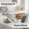 STONELINE® Gemüsehobel Set 9-teilig | Grau Produktbild-Vorschau 2