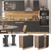 Spülenunterschrank Vicco Fame-Line Anthrazit-Gold 80 cm Produktbild-Vorschau 4