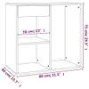 vidaXL Kosmetická skříňka černá 80x40x75 cm Dřevěný Náhled obrázku produktu 7