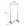 A diagram of a clothes rack with dimensions indicated. Náhľad obrázku produktu