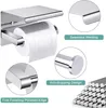 Toilettenpapierhalter Ohne Bohren mit Ablage,Selbstklebende Produktbild-Vorschau 4
