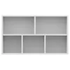 vidaXL Knihovna/bočník bílá 50x25x80 cm Materiál na bázi Náhled obrázku produktu 14
