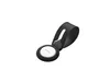 A black holder with a white smart tag inside, presented on a white background. Voir les images du produit
