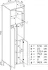 Komodee, Vitrine Schrank Orvieto, Eiche/Anthrazit, Breite Produktbild-Vorschau 3