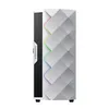 A white GAMEMAX gaming PC case with a diamond-patterned front panel and RGB lighting. Produktbild-Vorschau