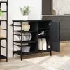vidaXL Küchentrolley Schwarz Eichen-Optik 87,5 x 39 x 84,5 Produktbild-Vorschau 4