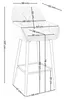 NEW HOME Barhocker SIENA gepolsterter für Wohnzimmer Produktbild-Vorschau 9