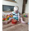 Rybárska hra jahoda s húsenicami Drevená hračka pre deti Náhľad obrázku produktu 3