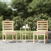 vidaXL Gartenstühle 2 Stk. 40,5x48x91,5 cm Massivholz Produktbild-Vorschau 2