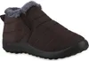 A single brown winter boot with gray fur lining is shown against a white background. Produktbild-Vorschau