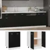 vidaXL Szafka dolna czarna 60x46x81,5 cm materiał Podgląd zdjęcia produktu 1