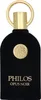 A black perfume bottle with gold accents and text. Voir les images du produit