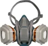 A reusable respirator mask with two filters attached. Podgląd zdjęcia produktu