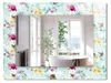 Blumen und Vögel – Rechteckiger Spiegel mit Druck 80x60 cm Produktbild-Vorschau 1