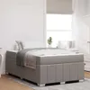 vidaXL Bettrahmen Taupe 120 x 200 cm Stoff Produktbild-Vorschau 2