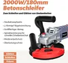 FANZWORK Szlifierka do betonu Frezarka do betonu 2000 W Podgląd zdjęcia produktu 2