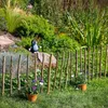 Staketenzaun mit Rinde · 35 x 300 cm Lattenabstand 5-7 cm · Produktbild-Vorschau 7
