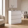 Comodà moderna con 3 cassetti | Comodà bianca | Comodà a Anteprima dell’immagine prodotto 4