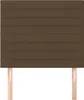 vidaXL Kopfteil Dunkelbraun 100 x 5 x 118/128 cm Stoff Produktbild-Vorschau 3
