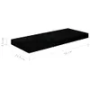 vidaXL Scaffale sospeso nero lucido 60x23,5x3,8 cm MDF Anteprima dell’immagine prodotto 16