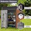 COSTWAY Gartenhaus aus Metall, 1,5m³, Gerätehaus mit Produktbild-Vorschau 6