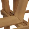 vidaXL Baumbank Halb-Hexagonal 160 cm Massivholz Akazie Produktbild-Vorschau 2